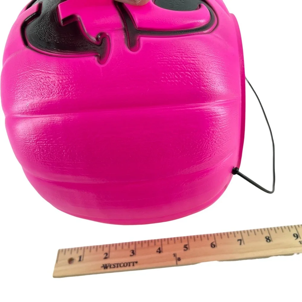 Pink Pumpkin Halloween Bucket Trick or Treat General Foam Plastics Made in USA